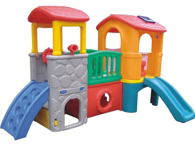 plastic play set with slide