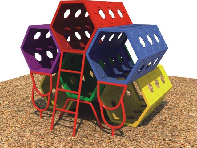 Honeycomb Colorful Kids Outdoor Tunnel 