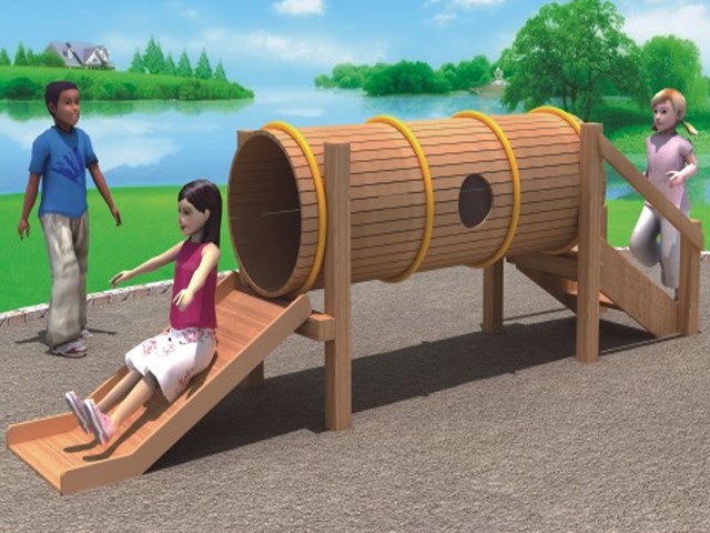  Wooden Assorted Slide Tunnel 