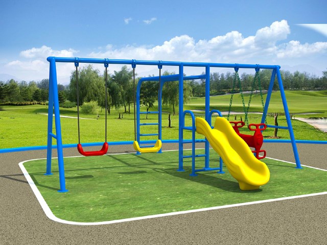 Swing Slide Set for Kindergarten Playground 
