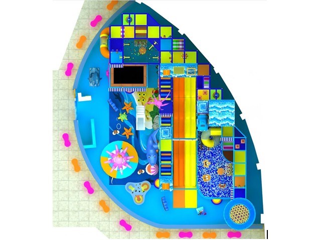 Large Shopping Center Soft Indoor Playground Design with Under the Sea Theme