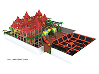 Large-scale Trampoline Games & Castle Theming Indoor Playground