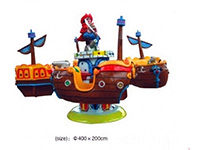 Merry Go Round Pirate Ship Up Down Waving with 8 seat