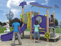 Latest HDPE Kids Playland Slide