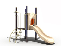 Simple Playground Equipment Climbing and Slide 