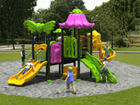 Fruit Slide Set Kids Outdoor Preschool Facility 