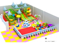 Kids Castle-themed Indoor Fun Play Structure